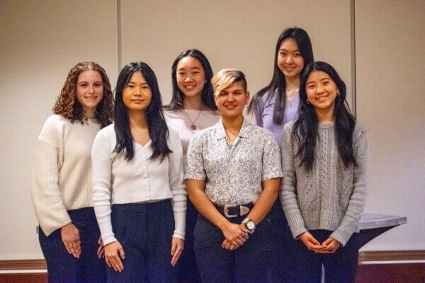 Six students standing next to each other. They are the BCTR Scholars for 2025.